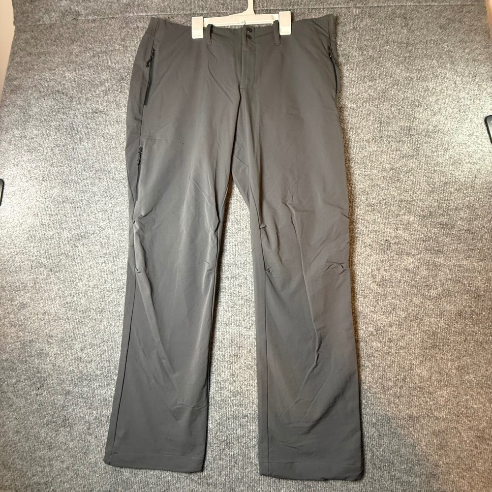 REI Co-op Gray Hiking Pants Womens XL Petite Stretch Technical Outdoor Trousers